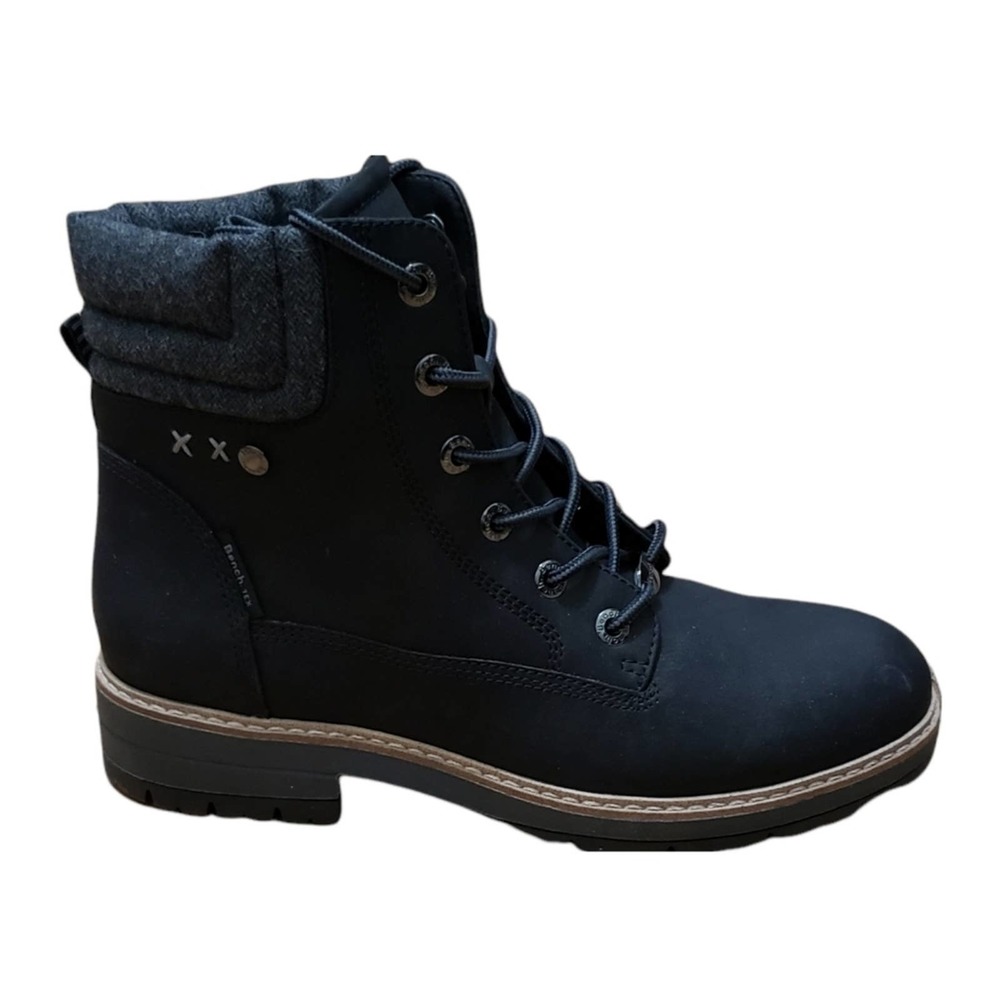 Bench Women's Jayme Combat Style Boots in Black - NIB